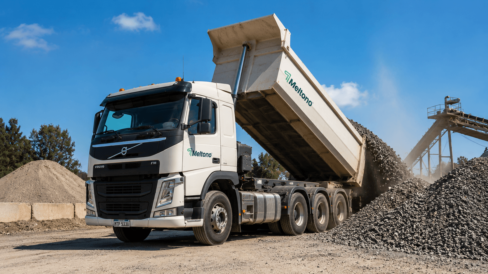 Transporte de materiales viales